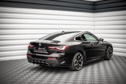 Street Pro Heckschürze Heck Ansatz Diffusor passend für BMW 4er M-Paket G22 rot