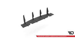 Street Pro Heckschürze Heck Ansatz Diffusor passend für Infiniti Q60 S Mk2 schwarz-rot