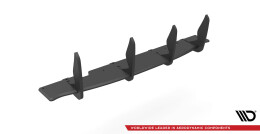 Street Pro Heckschürze Heck Ansatz Diffusor passend für Infiniti Q60 S Mk2 schwarz-rot