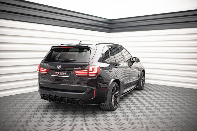 Street Pro Heckschürze Heck Ansatz Diffusor passend für BMW X5 M F85 schwarz-rot