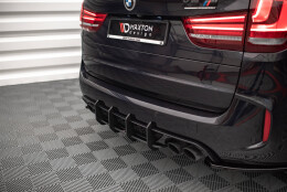 Street Pro Heckschürze Heck Ansatz Diffusor passend für BMW X5 M F85 schwarz-rot