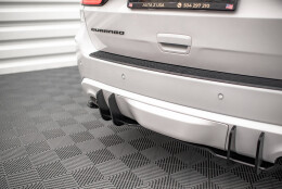 Street Pro Heckschürze Heck Ansatz Diffusor passend für Dodge Durango RT Mk3 SCHWARZ