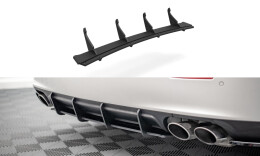 Street Pro Heckschürze Heck Ansatz Diffusor passend für Maserati Ghibli Mk3 SCHWARZ