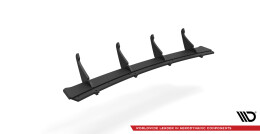 Street Pro Heckschürze Heck Ansatz Diffusor passend für Maserati Ghibli Mk3 SCHWARZ