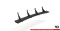 Street Pro Heckschürze Heck Ansatz Diffusor passend für Maserati Ghibli Mk3 SCHWARZ