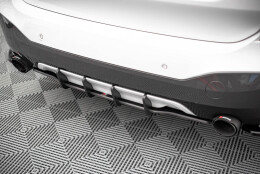 Street Pro Heckschürze Heck Ansatz Diffusor passend für BMW X1 M-Paket F48 rot