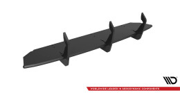 Street Pro Heckschürze Heck Ansatz Diffusor passend für Mercedes-Benz E63 AMG Kombi/Sedan S213/W213 schwarz-rot