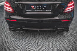 Street Pro Heckschürze Heck Ansatz Diffusor passend für Mercedes-Benz E63 AMG Kombi/Sedan S213/W213 rot