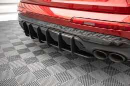Street Pro Heckschürze Heck Ansatz Diffusor passend für Audi SQ7 /Q7 S-Line Mk2 (4M) FL ohne AHK SCHWARZ