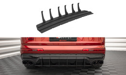 Street Pro Heckschürze Heck Ansatz Diffusor passend für Audi SQ7 /Q7 S-Line Mk2 (4M) FL ohne AHK ROT