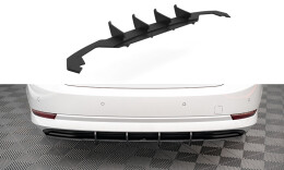 Street Pro Heckschürze Heck Ansatz Diffusor passend für Skoda Octavia Mk4 SCHWARZ