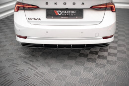 Street Pro Heckschürze Heck Ansatz Diffusor für Skoda Octavia Mk4 ROT