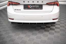 Street Pro Heckschürze Heck Ansatz Diffusor passend für Skoda Octavia Mk4 rot