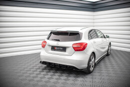 Street Pro Heckschürze Heck Ansatz Diffusor passend für Mercedes-Benz A W176 SCHWARZ