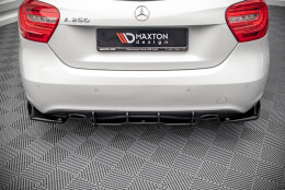 Street Pro Heckschürze Heck Ansatz Diffusor für Mercedes-Benz A W176 ROT