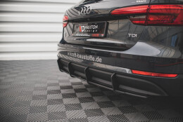 Street Pro Heckschürze Heck Ansatz Diffusor passend für Audi A4 Avant B9 schwarz-rot
