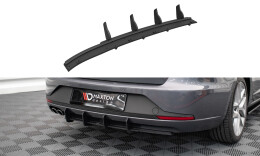 Street Pro Heckschürze Heck Ansatz Diffusor passend für Seat Leon FR Sportstourer Mk3 SCHWARZ