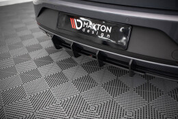 Street Pro Heckschürze Heck Ansatz Diffusor passend für Seat Leon FR Sportstourer Mk3 SCHWARZ
