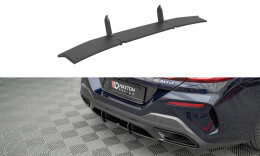 Street Pro Heckschürze Heck Ansatz Diffusor passend für BMW 8 Gran Coupe M-Paket G16 schwarz-rot