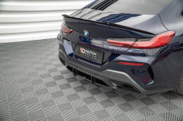 Street Pro Heckschürze Heck Ansatz Diffusor passend für BMW 8 Gran Coupe M-Paket G16 schwarz-rot