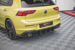 Street Pro Heckschürze Heck Ansatz Diffusor V.2 für VW Golf 8 GTI Clubsport