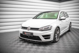 Cup Spoilerlippe Front Ansatz V.4 passend für VW Golf R / R-Line Mk7 schwarz Hochglanz