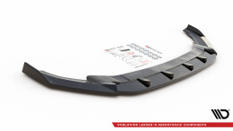 Cup Spoilerlippe Front Ansatz V.4 passend für VW Golf R / R-Line Mk7 schwarz Hochglanz