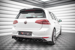 Street+ Heck Ansatz Diffusor passend für VW Golf R Mk7 schwarz Hochglanz