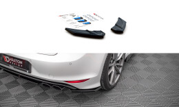 Heck Ansatz Flaps Diffusor V.3 passend für VW Golf R Mk7 schwarz Hochglanz