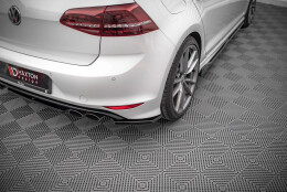 Heck Ansatz Flaps Diffusor V.3 passend für VW Golf R Mk7 schwarz Hochglanz