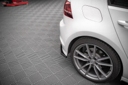 Heck Ansatz Flaps Diffusor V.3 passend für VW Golf R Mk7 schwarz Hochglanz