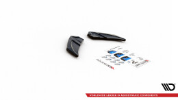 Heck Ansatz Flaps Diffusor V.3 passend für VW Golf R Mk7 schwarz Hochglanz