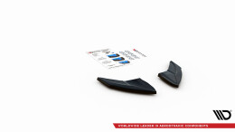 Heck Ansatz Flaps Diffusor V.4 passend für VW Golf R Mk7 schwarz Hochglanz
