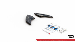 Heck Ansatz Flaps Diffusor V.4 passend für VW Golf R Mk7 schwarz Hochglanz