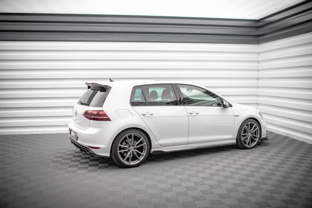 Seitenschweller Ansatz Cup Leisten V.2 passend für VW Golf R / R-Line Mk7 schwarz Hochglanz