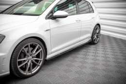 Seitenschweller Ansatz Cup Leisten V.2 passend für VW Golf R / R-Line Mk7 schwarz Hochglanz