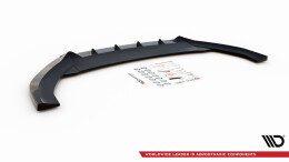 Cup Spoilerlippe Front Ansatz V.1 passend für Cupra Leon Mk1 schwarz Hochglanz