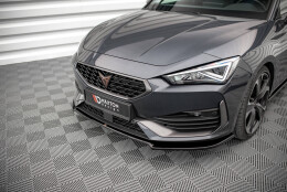 Cup Spoilerlippe Front Ansatz V.2 passend für Cupra Leon Mk1 schwarz Hochglanz