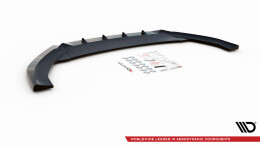 Cup Spoilerlippe Front Ansatz V.3 passend für Cupra Leon Mk1 schwarz Hochglanz