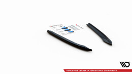 Heck Ansatz Flaps Diffusor passend für Cupra Leon ST Mk1 schwarz Hochglanz