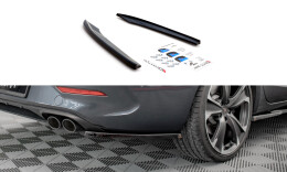 Heck Ansatz Flaps Diffusor V.1 für Cupra Leon ST Mk1 Facelift schwarz Hochglanz