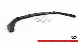 Cup Spoilerlippe Front Ansatz V.4 passend für Mercedes A35 AMG / AMG-Line W177 schwarz Hochglanz
