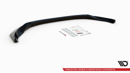 Cup Spoilerlippe Front Ansatz V.1 für Nissan 370Z Facelift schwarz Hochglanz