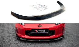Cup Spoilerlippe Front Ansatz V.1 passend für Nissan 370Z Facelift schwarz Hochglanz
