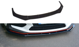Cup Spoilerlippe Front Ansatz V.1 passend für HYUNDAI I30 Mk3 N schwarz Hochglanz