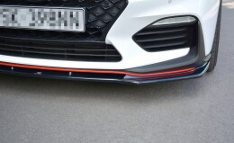 Cup Spoilerlippe Front Ansatz V.1 passend für HYUNDAI I30 Mk3 N schwarz Hochglanz