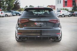 Heck Ansatz Diffusor V.2 für Audi RS3 8V Sportback...