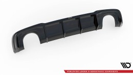 Heck Ansatz Diffusor V.2 passend für Audi RS3 8V Sportback Facelift schwarz Hochglanz