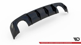Heck Ansatz Diffusor V.2 passend für Audi RS3 8V Sportback Facelift schwarz Hochglanz