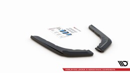 Heck Ansatz Flaps Diffusor V.3 passend für BMW M4 F82 schwarz Hochglanz
